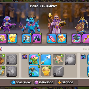 Th18 Almost Max-5 Hero Max [Duke-22]-Equipments-4x-Epic Max [] XP-229 [] Almost All Wall Lvl 19 [] Defance Near Max - Image 6