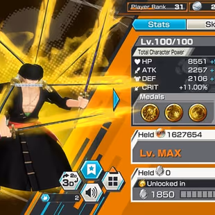 [4176][IOS+ANDROID] 10 EX - Can 7 Max - Kizaru + Shanks + Lucci + Kuzan + Sabo + Kaido + Roger + Zoro + Akainu , 846 fra - Image 8