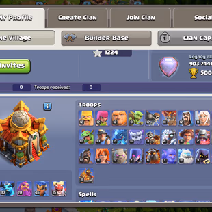 Th16 Almost Max | Hero-95-95-80-70-45-15 | Equipment-12-Epic Almost Max | Defenc Wall Max | XP-208 | NC-Yes | BEST-DEAL  - Image 3
