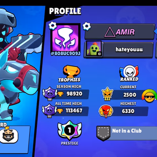 🔥98K TROPHY - PRESTIGE 🔥 SOLAR FAME | 98 BRAWLER | 98 MAXED | 73 HYPER | 308 SKIN | INSTANT DELIVERY - Image 3