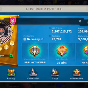 109M - Vip 16 - 18  Commanders - 16 Passport - 4,1M Credit - 598 Gold Head - 61k Gems  - 4 Farms (41M - 36M - 1 - Image 3