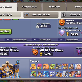 TH 18 FULLY MAX-NOTHING LEFT-XP 263-[ 9 EPIC EQUIPMENT MAX-ALL HERO MAX-COSMIC SCENERY-NC YES-WAR STARS 4484-BEST DEAL - Image 4