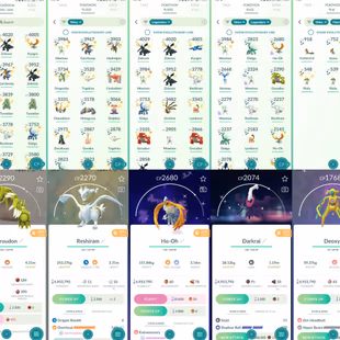 [G290] LEVEL 61 STACKED ACCOUNT I 3x SHINY MEWTWO (1 LUCKY ) I 14141 POKECOIN I 22 SHINY LEGENDARY I 332 SHINY I 202 LEG - Image 3