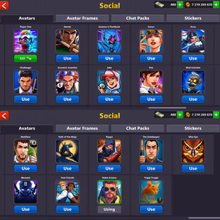 7.2B COINS ACCOUNT | GOLDEN UNIQUE | Level 212 | 18 Legendary Cues | 2 Cues MAX | Fresh Account - Image 5