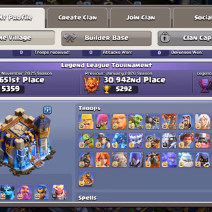 RARE💠SUPER PREMIUM TH 18 MAX💠12 EPIC MAX!XP 260!HEROS:105-105-95-80-55!NC 1K!MAX WALLS!MAX DEFANCE! GREAT TROOPS - Image 4