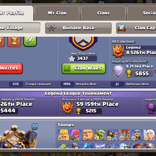 🔥33/38X MAX EQUIPMENT🔥TH 18 FULLY MAXED||26 SKIN/7 SCENERY||16 K LEGEND CUPS||HERO ALL MAX||BH MAX||262XP - Image 5