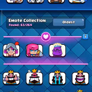 Level-44 || 15 Level Card 3 || 14 level Card 8 || 1200 Gems || Nc  Yes || 8700 Trophy || 63 Emote - Image 4