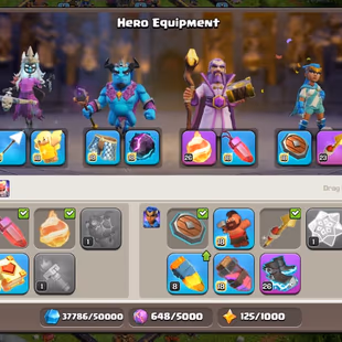🚀LEGENDARY SUPER TH 18🚀HEROS LV105-105-71-80-50-6 | EPIC EQUIPMENT  | NAME CHANGE AT 500 GEMS | FULLY SECURED | - Image 5