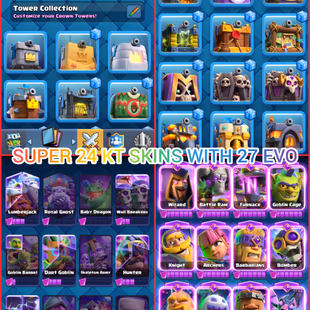 🎯9 YEARS OLD CR ACCOUNT | 10K TROPHIES  ARENA-25 | ULTIMATE CHAMPION #1554 👹| 7K GEMS  | 27 EVOS  | RARE EMOTES - Image 7