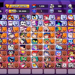217 SKINS | 30.200 TROPHIES | 95 BRAWLERS | 6 HYPERCHARGE | 11 MAX | 1 PRESTIGE | 11 BUFFIES - Image 3