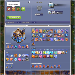 603||🔱LVL-175! TH-18🔥! NC FREE! GREAT EQUIPMENTS! HEROES-102|70|56|62|50|2| SEMI MAX PROFILE!  STRONG DEFENCES! - Image 5