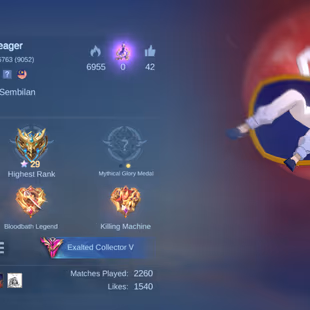 PL204|Lvl 45|EXALTED CC 5|241 SKIN|62 HIGH WR|ALL EMBLEM MAX|GUSION LEGEND|KURAPIKA JULIAN HXH|2 AOT SKIN(EREN,LEVI)|2  - Image 2