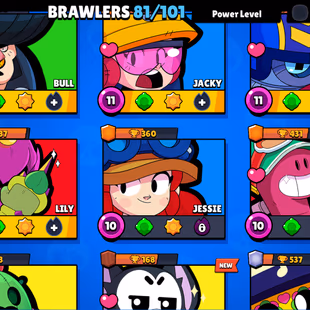 OFFER | 3v3 WINS | 22.2K TROPHY-200X SKINS | 100/81 BRAWLER | 16X MAX | 12X HYPER | 100/72 RARE SKINS |  - Image 7