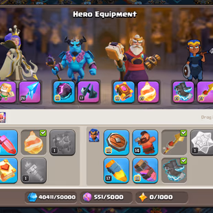 Th18 Almost Max [Cyber Secnry] | Hero-102-101-80-50 | Equipment-9-Epic Almost Max | Wall Defence Almost Max | XP-224 | N - Image 6