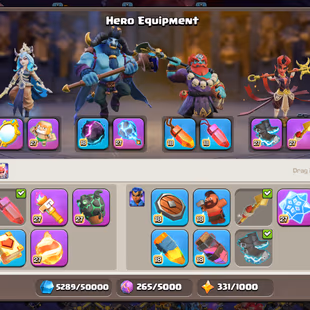  🔥 ALL EPIC MAX 🔥 6x HEROES MAX | TH-18 MAXED | RARE COSMIC AND FIRE HORSE SKIN SET | TROOPS/PETS/WALLS/DEF MAX | RARE - Image 7