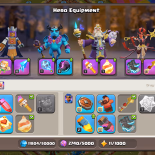 Th16 Almost Max | Hero-86-95-70-45 | Equipment-10-Epic Almost Max | XP- 200 | Defence Wall Max | NC-Yes | BEST-DEAL  - Image 6
