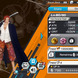 [4058][IOS+ANDROID] 11 EX - CAN 7 MAX - Garp + Kuzan + Sabo + Akainu + Zoro + Yamato + Luffy G5 + Roger + Shanks  - Image 8