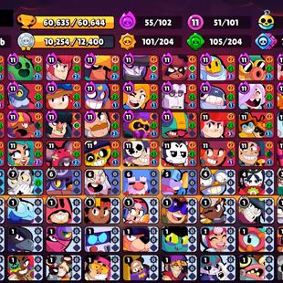 354 SKINS | 60.600 TROPHIES | 101 BRAWLERS | 34 HYPERCHARGE | 51 MAX | 45 PRESTIGE | 11 BUFFIES - Image 3