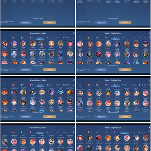 [IOS/ANDROID] CEL LVL 148 | 131 HEROES | 487 SKINS | IMMORTAL 240 HIGH | 2 LEGEND GUSION LUNOX - AURORA COLLECTOR  - Image 3