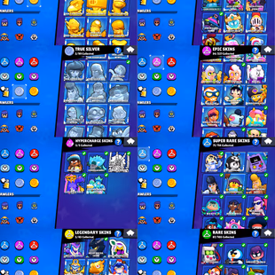 51k TROPHIES 🔥 RAREST R35 PIN 🌟 RARE BELLE GOLD HAND | 43 MAX BRAWLER | 98 BRAWLER UNLOCK | 28 HYPERCHARGE | 236 SKINS - Image 5