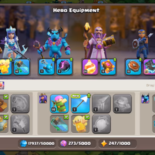 🔥EPIC EB-MAX!FB-26!SB-20🔥700 CWL MEDALS!XP 250!TH 17!HERO:71-94-60-44-45!NC YES!WALLS MAX TH 16! STRONG DEFENCE  - Image 6