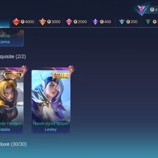 HERO 96 SKIN 193| EMBLEM ALL MAX| STAR LESLEY| COLECTOR NATALIA| EPIC ROGER| PACE FANNY| HERO GOOD | INSTAN DELIVERY  - Image 6