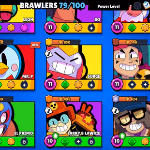 STAR BUSTER SHELLY SKIN 79 Brawlers  6 Hypercharged 11 TOTAL MAX  24500 Trophies 130 Skins Mythic Skins  - Image 3