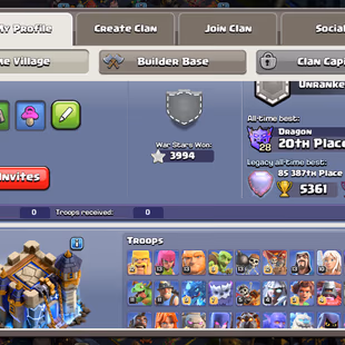 🔥Xp-266🔥 10k Gems || Th18 || 1467 Cwl Medals || High Epic Equipment || Heroes 101-102-85-75-51 || Nc Available ||  - Image 2