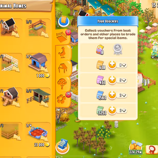 🔥LEVEL 159 💎 DIAMONDS 856 [] BARN 10050 [] SILO 3450 [] VOUCHERS 5875 [] COINS 15.3 M [] MAINLAND UNLOCKED - Image 3