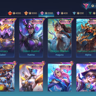 PL621|Lvl 56|EXALTED II|ALL EMBLEM MAX|363 SKIN|FRANCO LEGEND|GOJO JJK|2 ASPIRANTS(FANNY,LESLEY)|NOLAN 11.11|LEOMORD DUC - Image 5