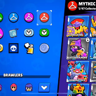 16k Trophies, 70 Brawlers, 7 Legendary Brawlers, 12 11 Strength Brawlers, 6000 Coins, 125 Skins, Description - Image 4