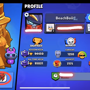 ✨ MATCHERINO PIN 👾 | 95.031 TROPHY | 98 BRAWLERS | 92 MAXED BRAWLERS | 425 SKINS | FULL MAIL ACCESS | HYPERCHARGED 84 - Image 1