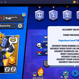 103 SKINS | 31.700 TROPHIES | 81 BRAWLERS | 9 HYPERCHARGE | 14 MAX | 2 PRESTIGE | 6 BUFFIES - Image 7