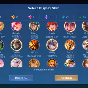 VALENTINE FANNY || MANY EPIC SKIN || 110 SKIN ||EX 58 STAR || 73 HERO UNLOCKED - Image 3