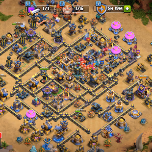 🔥TH 18 ALMOST MAX🔥XP 249- 5 HERO MAX- 3 EPIC MAX MS 26 FA 20-FULL DEFENSE MAX-NC YES-ACTIVE GOLD PAS-B BASE FUL MAX - Image 1