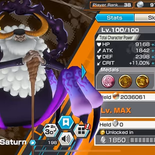 [3872][IOS+ANDROID] 11 EX - CAN 8 MAX - Kizaru + Light Luffy + Garp + Shanks + Saturn + Whitebeard + Kaido + Big Mom - Image 8