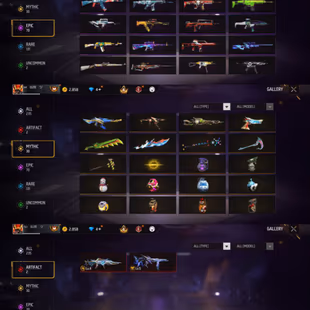 iOS/Android (Global) - Level 63 - Set 178 - Emote 30 - Pet 27 - Weapon 235 - Artifact 2 - Mythic 30 - Epic 70 - Diamond  - Image 6