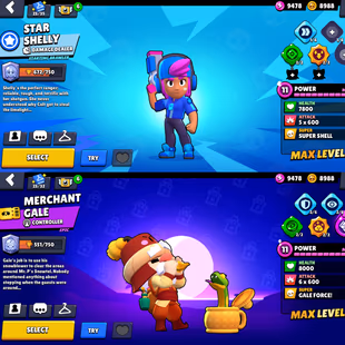 🔥 RARE STAR SHELLY MERCHANT GALE 🔥58K TROPHY  91 BRAWLERS TOTAL 49 MAX 29 HYPERCHARGE  FULLY SAFE AND SECURE  - Image 5
