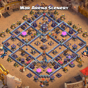 WAR ARENA SCENERY! TH15 FULL MAX!! NOTHING LEFT! ALL EQUIPMENT MAX! EPIC GG/MX SB/MX AF/MX FA/MX FA/MX FA/MX RS/MX EB/MX - Image 3