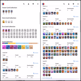  8415 Trophies | Level 38 | King Tower 13  | Arena 21  | Emote 32  Cards 119  | P867  - Image 3