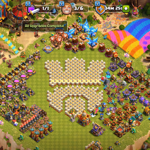 TH 16 MAX | 🌟HEROES 95-95-80-70-45| 🌟FREE NAME CHANGE| MAX FB RS | GG MM AF LEVEL 20 - Image 3