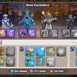 FULLY MAX TH-10 | [6EPIC-S.BALL-D.CROWN-F.ARROW] | HERO-40-40-20 | NC FREE | NOTHING LEFT FOR UPGRADE | KING-QUEEN SKIN - Image 6