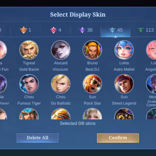 MLBB | Qinzy969 | LVL 52 | M6 PRIME & BASIC CLAUDE | STARLIGHT 2020 KARRIE | LUCKYBOX (2) | HERO 107 | SKINS 214 | FULL  - Image 8
