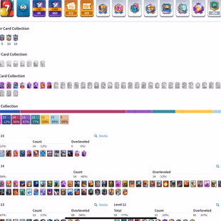 🔥PRO Clash Royale Account - LVL 60 - King Tower 16🔥 -[14]Lv15 Cards [54] Lv14 Cards | 10 Evolutions | [121] Emotes  - Image 2