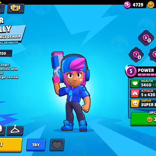 Brawl Stars 21|99(1 Maxed) brawlers -1663 trophies- 6 Skins- Star Shelly - Image 6