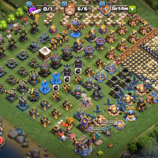 🔥TH 18 NEAR MAX🔥XP 250- 4 HERO MAX- 5 EPIC EQUIPMENT MAX-355 MEDALS-STRONG DEFENSE-NC YES-BEST DEAL - Image 1