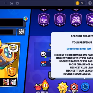 343 SKINS | 80.100 TROPHIES | 101 BRAWLERS | 49 HYPERCHARGE | 67 MAX | 49 PRESTIGE | 9 BUFFIES - Image 7