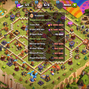 Th16 Almost Max | Hero-80-80-62-40 | Equipment-14-Epic Almost Max | Defence Wall Max |  XP-223 | NC-Yes | BEST-DEAL - Image 1