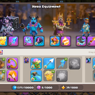 🔥TH 18 ALMOST MAX🔥XP 249- 5 HERO MAX- 3 EPIC MAX MS 26 FA 20-FULL DEFENSE MAX-NC YES-ACTIVE GOLD PAS-B BASE FUL MAX - Image 5