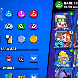 17k Trophies, 67 Brawlers, 4 Legendary Brawlers, 3 11 Strength Brawlers, 3 hypercharge, 118 Skins, Description - Image 6